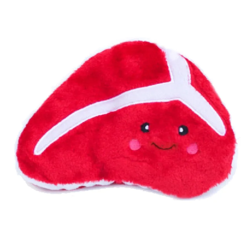 ZippyPaws NomNomz Steak Plush Dog Toy