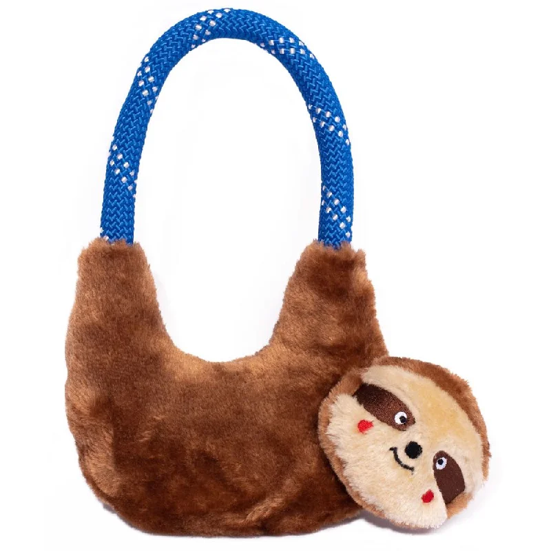 ZippyPaws Ropehangerz Sloth Plush Dog Toy