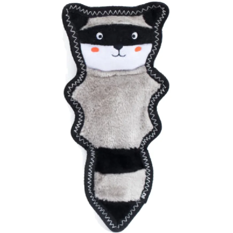 ZippyPaws Z-Stitch Skinny Peltz Raccoon Dog Toy