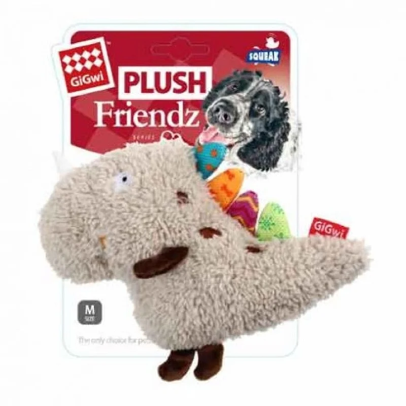 GiGwi - PLUSH FRIENDZ With Squeaker - Dinosaur