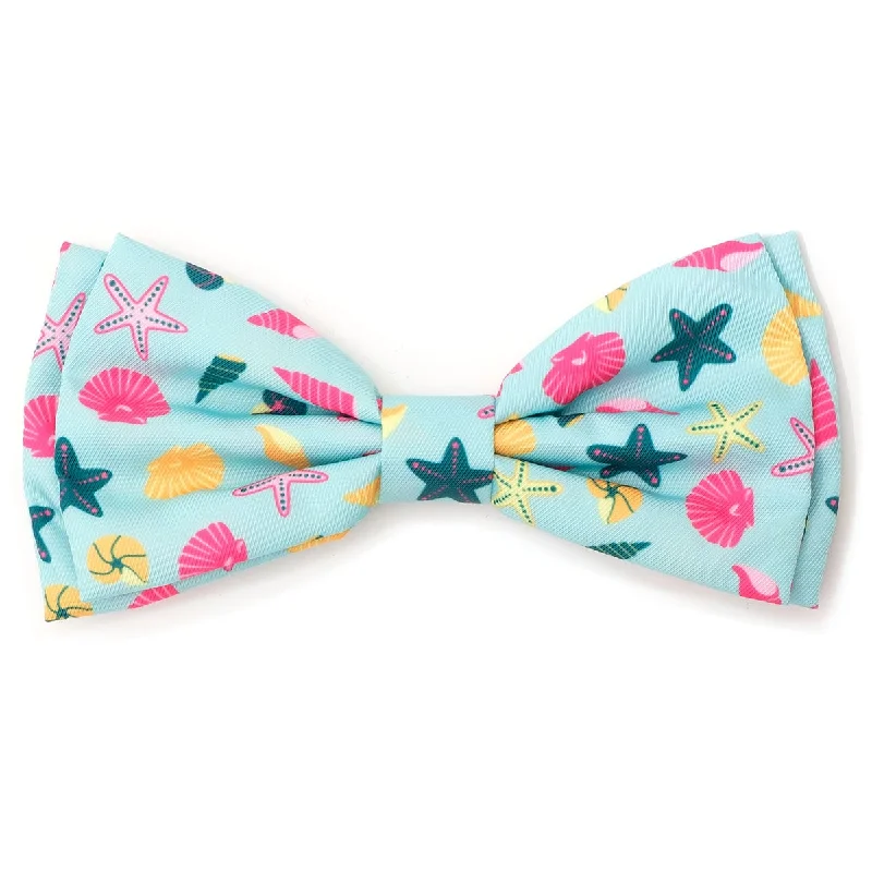 Seashells Dog Bow Tie