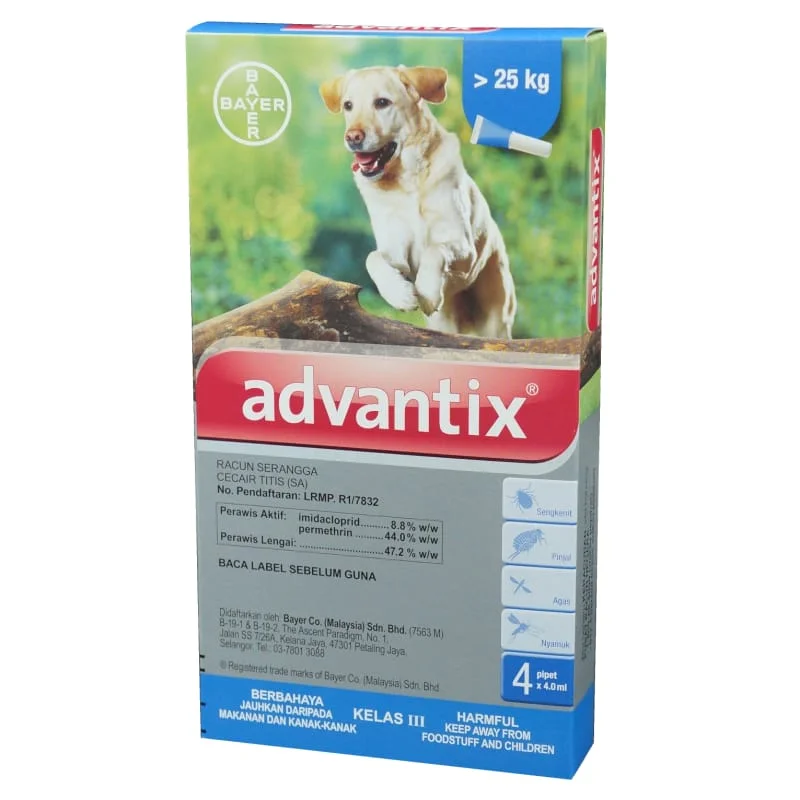 Advantix for Extra Large Dogs 25kg & Above