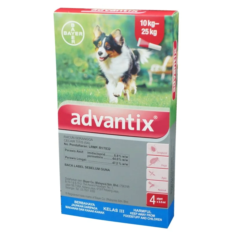 Advantix for Large Dogs 10kg to 25kg