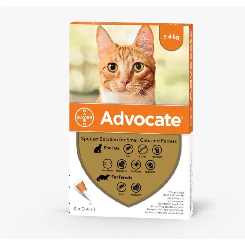 Advocate Small for Cats Less than 4kg