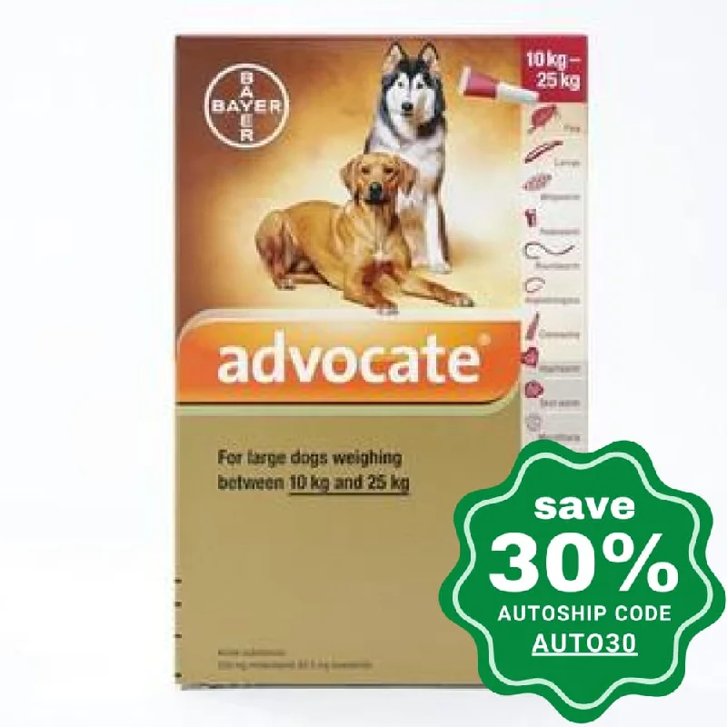 Bayer - Advocate for Dogs 10-25 kg - 3 Tubes