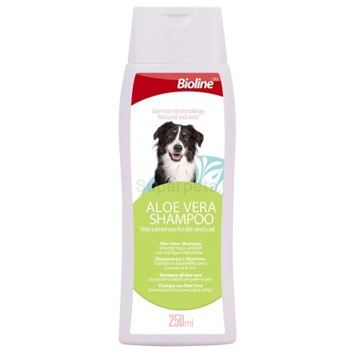 BIOLINE ALOEVERA DOG SHAMPOO 250ML PRICE FR 6-PCS