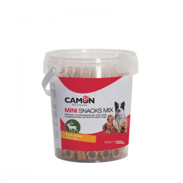 CAMON Mini Snacks MIX, poslastica za pse, s jelenskom divljači, 500g