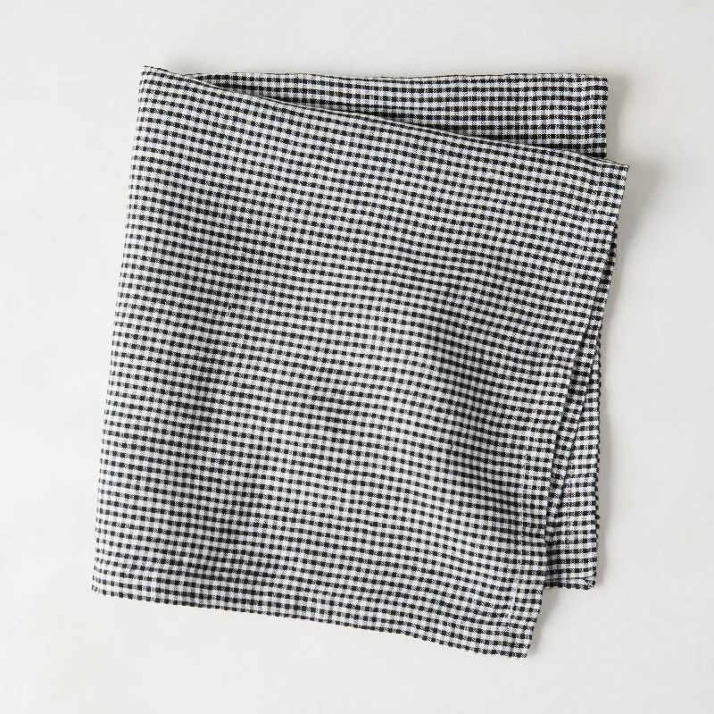 Diane Keaton + Hudson Grace Petite Gingham Linen Napkins, Set of 4