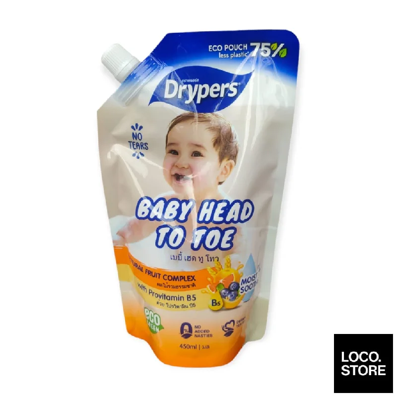 Drypers Baby Head To Toe 450ml Fruit Complex