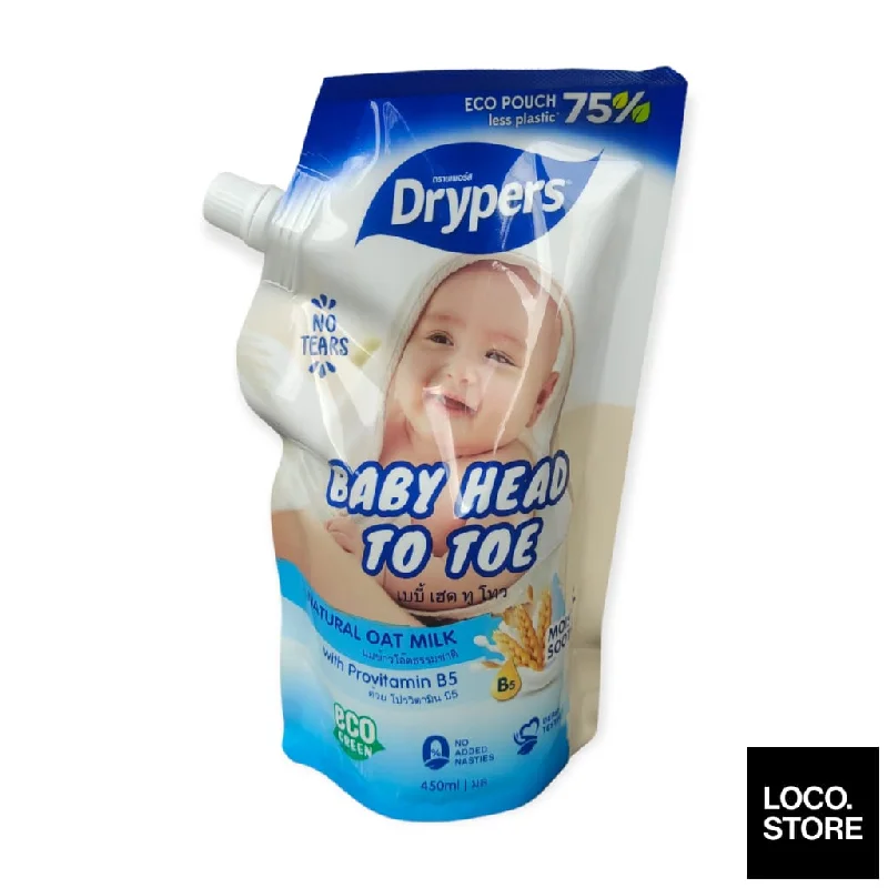 Drypers Baby Head To Toe 450ml Oat