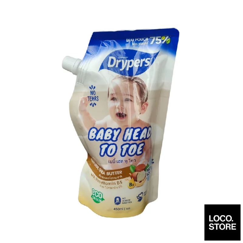 Drypers Baby Head To Toe 450ml Shea Butter