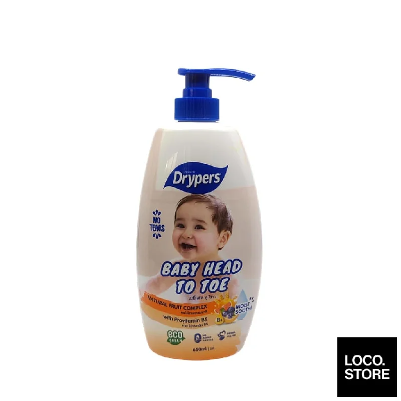 Drypers Baby Head To Toe 650ml Fruit Complex