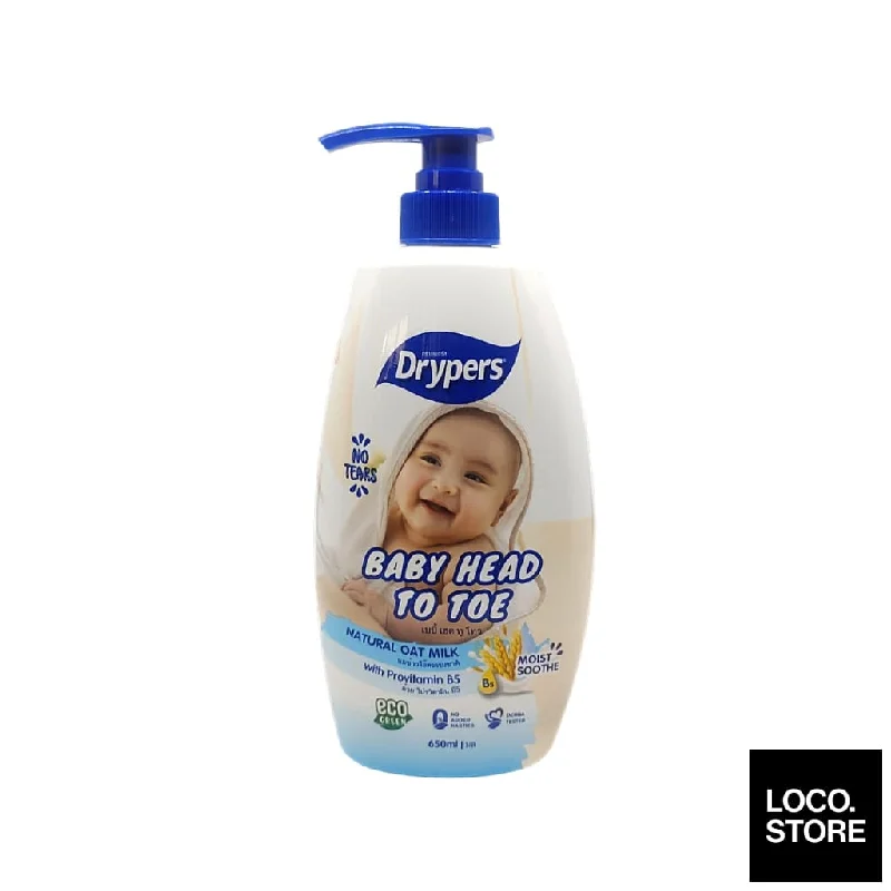 Drypers Baby Head To Toe 650ml Oat