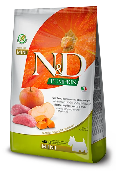 Farmina N&D Pumpkin Grain Free Boar & Apple Mini Adult Dry Dog Food