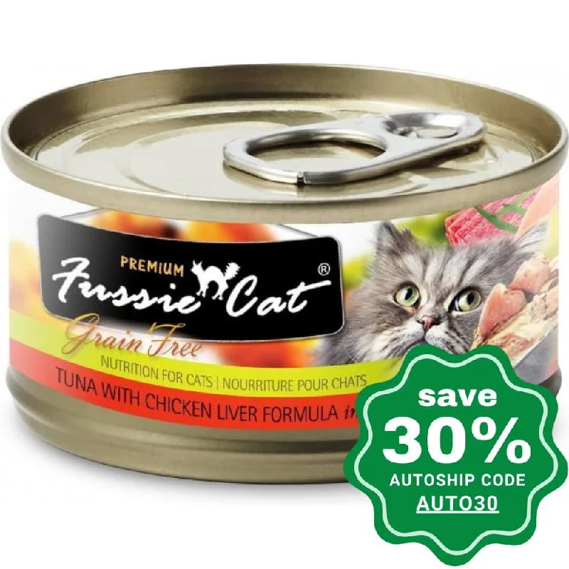 Fussie Cat - Black Label - Tuna with Chicken Liver - 80G