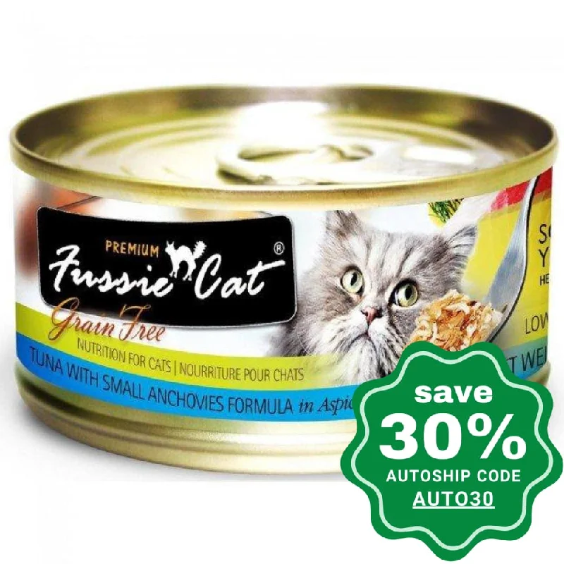 Fussie Cat - Black Label - Tuna with Small Anchovies - 80G