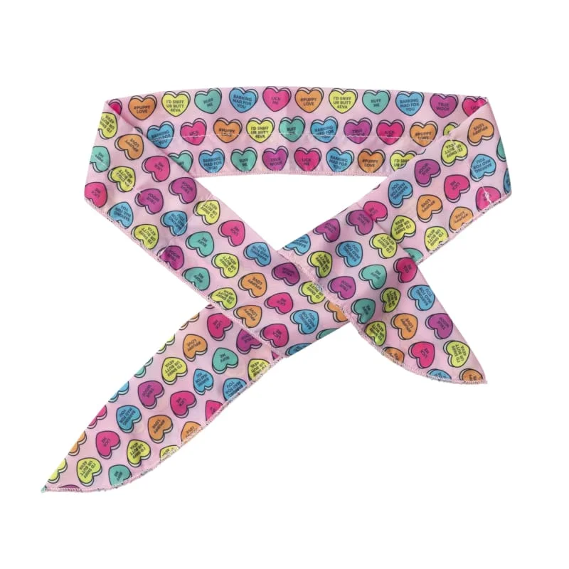 [15% OFF] Fuzzyard Candy Hearts Cooling Pet Bandana (2 Sizes)