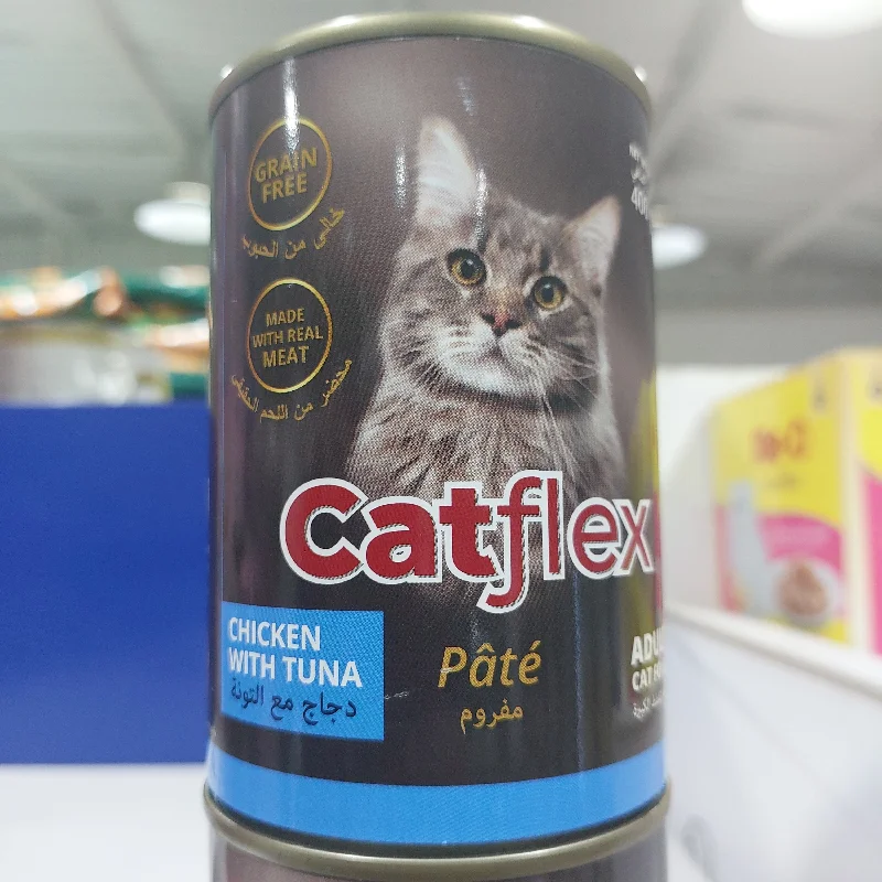 catflex CANNED CATFOOD REAL MEAT WITH CHICKEN TUNA PATE 400GRX24CAN