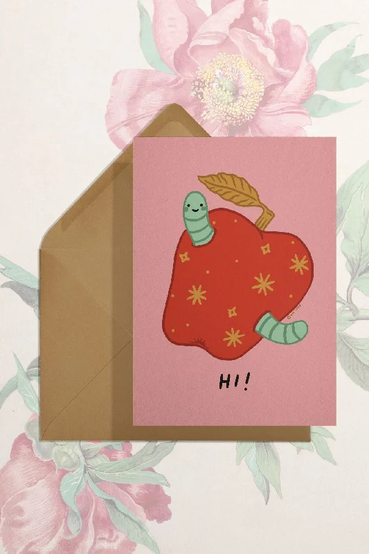 Hi (Worm) Card