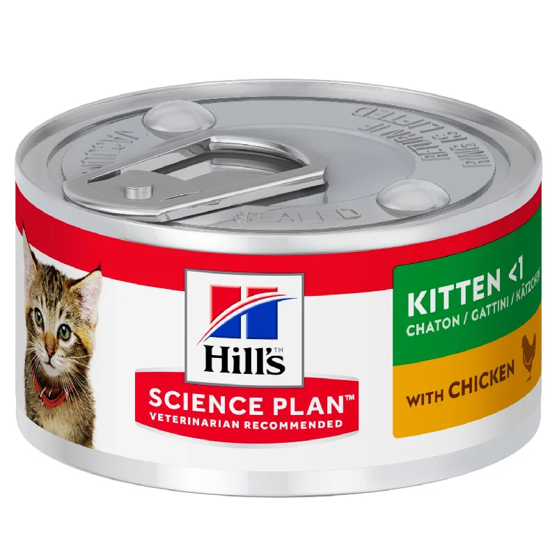 Hills SP Kitten Food with Chicken - 82g can