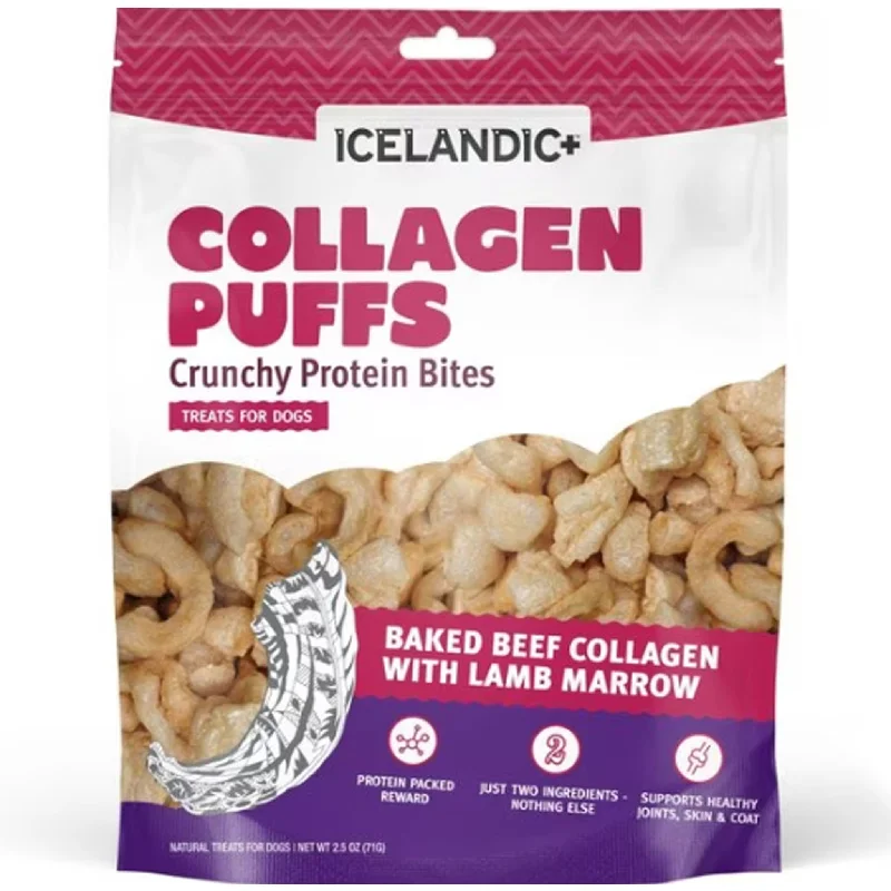 Icelandic+ Collagen Puffs Dog Lamb Marrow 2.5 oz