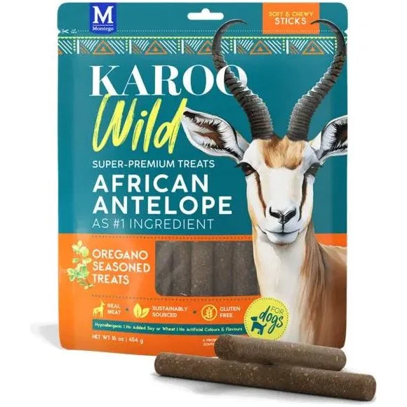 Karoo Wild African Antelope Sticks Premium Dog Treats