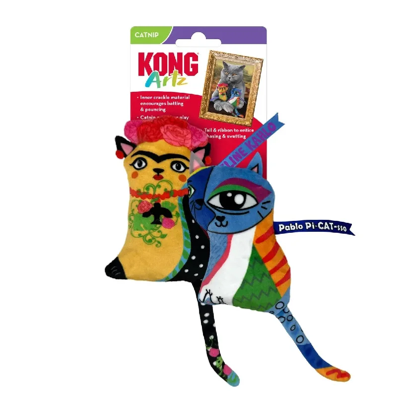 KONG Artz Kahlo Picasso Cat Toy 2pk