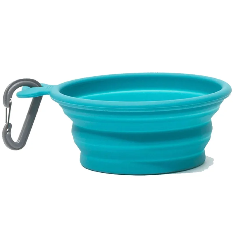 Messy Mutts Silicone Collapsible Bowl - Blue