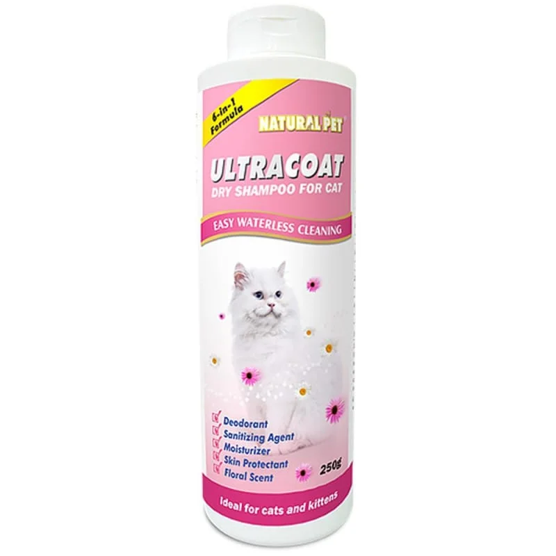 20% OFF Natural Pet Ultracoat Dry Shampoo For Cat 250g