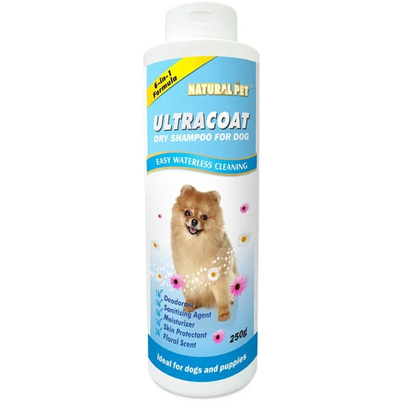 20% OFF Natural Pet Ultracoat Dry Shampoo For Dog 250g