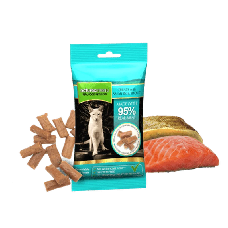 Natures Menu Real Meaty Salmon & Trout 60g Cat Treats