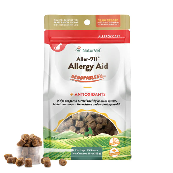 NaturVet Aller-911 Allergy Aid Scoopables 11oz