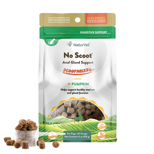 NaturVet No Scoot Anal Gland Support Scoopables for Dogs 11oz