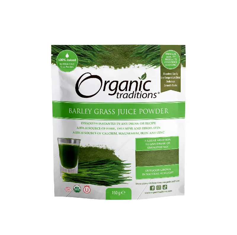 Organic Traditions Barley Grass Juice Powder 150g