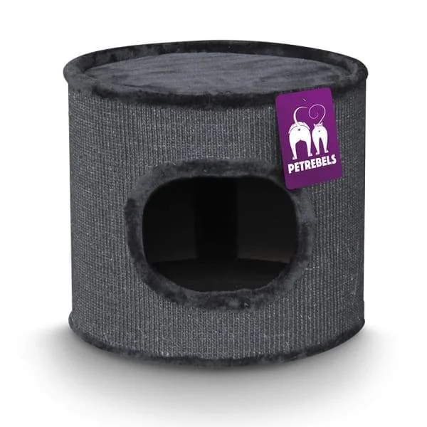 [15% OFF] Pet Rebels Dome 40 Black Cat House