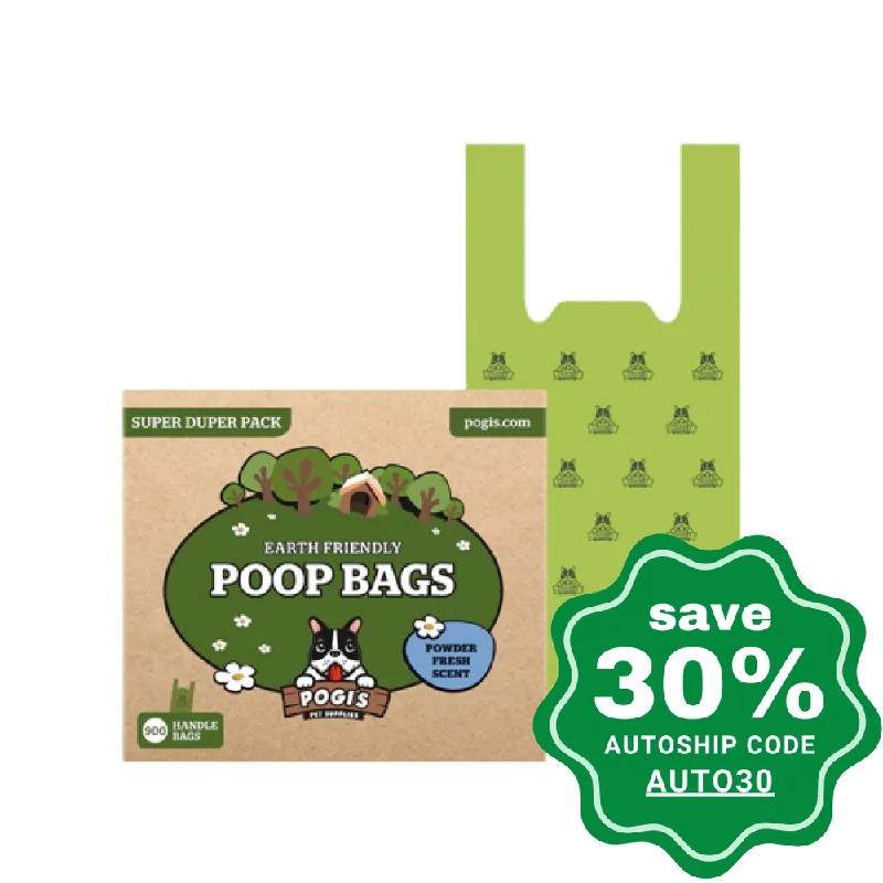 Pogi's Pet Supplies - Poop Bags - Powder Fresh Scent - 900 Bags