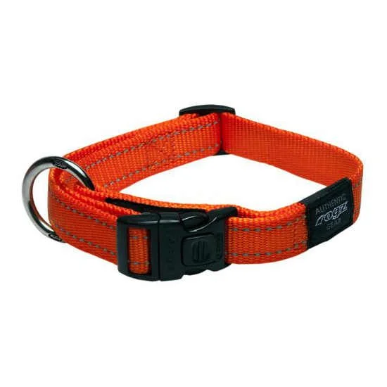 ROGZ UTILITY REFLECTIVE STITCHING COLLAR - L-ORANGE