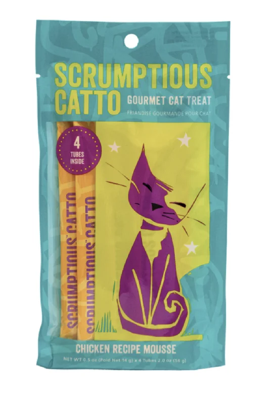 Scrumptious Catto Chicken Mousse Tubes 4pk