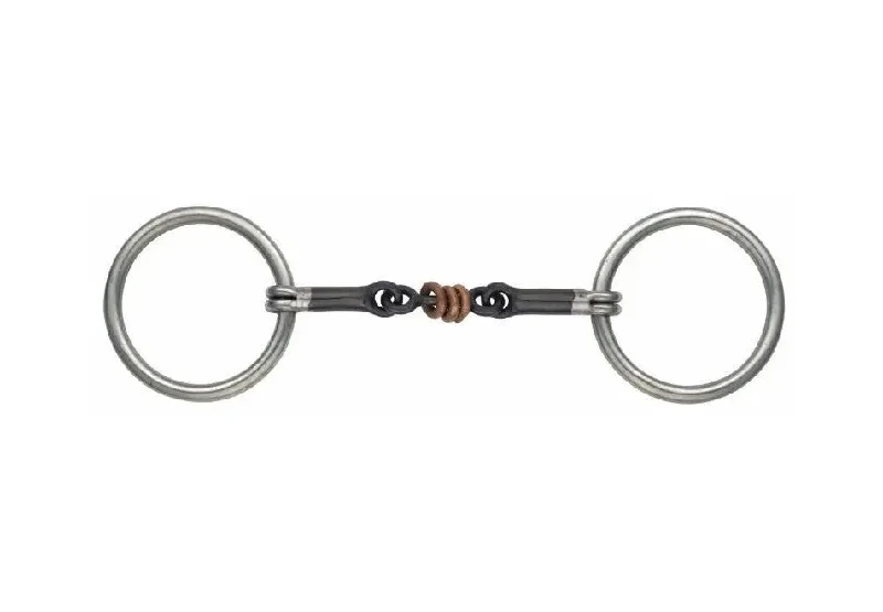 Shires Copper Roller Snaffle with Sweet Iron Mouth Bit