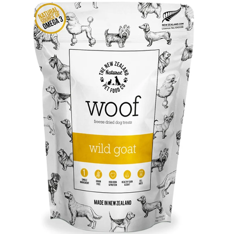 The New Zealand Natural Pet Food Co Woof Freeze-Dried Dog Wild Goat 1.76 oz