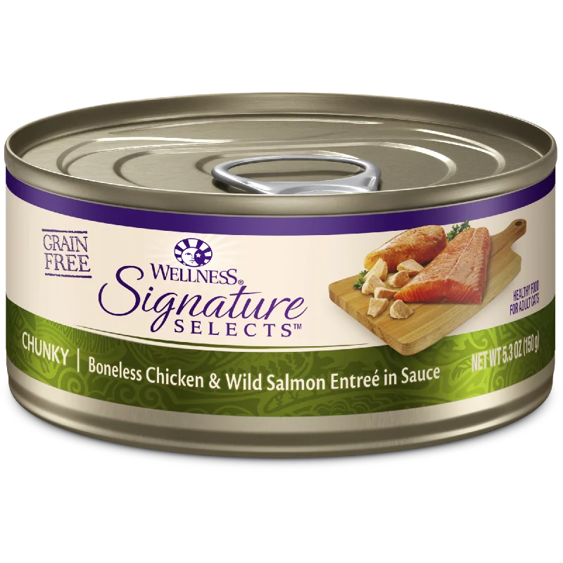 Wellness Signature Selects Chunky Chicken & Salmon in Sauce Wet Cat Food