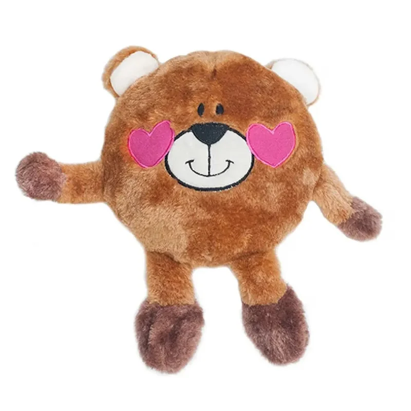 ZippyPaws Brainey Bear in Love Dog Toys